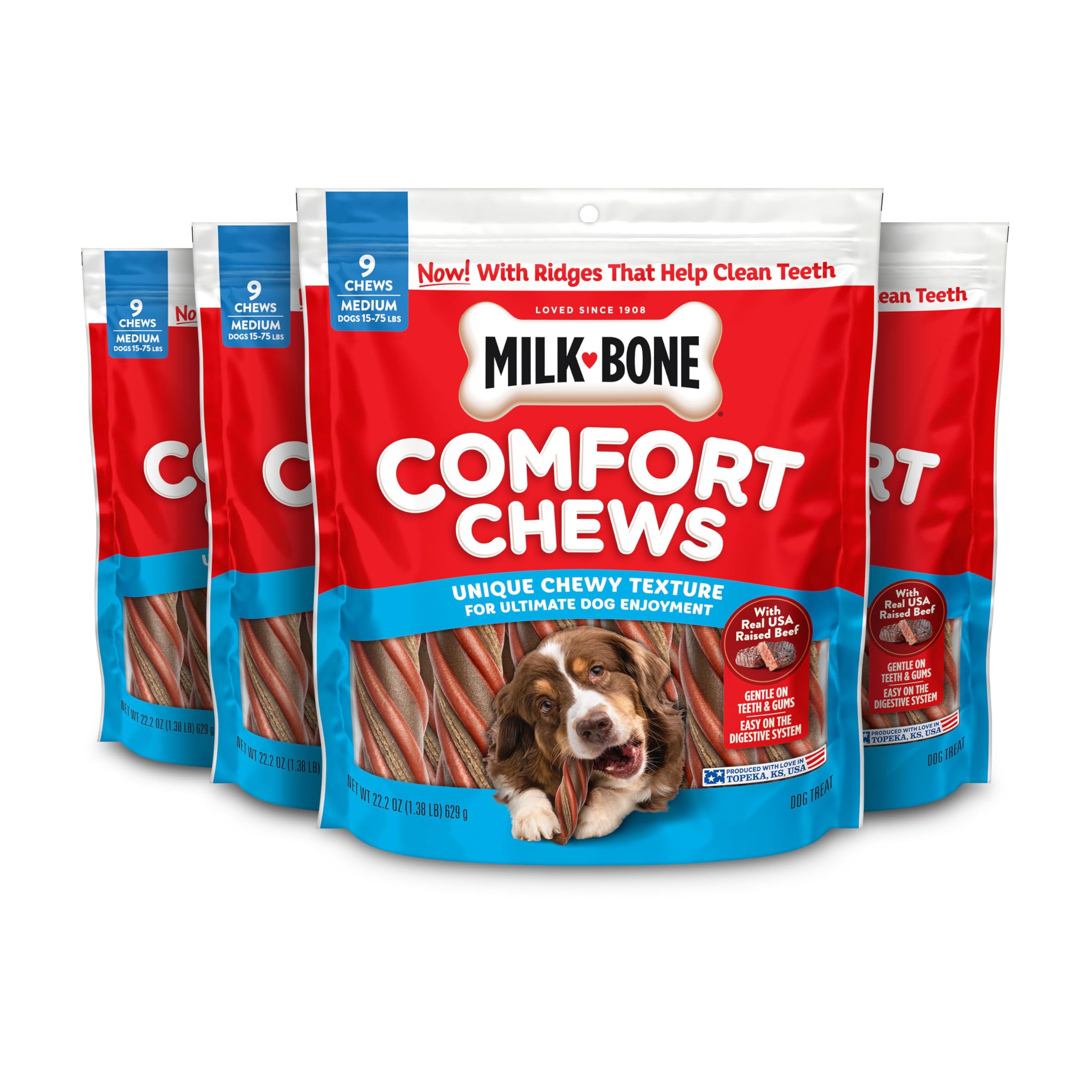 No artificial flavors or colors in Milk-Bone Comfort Chews.