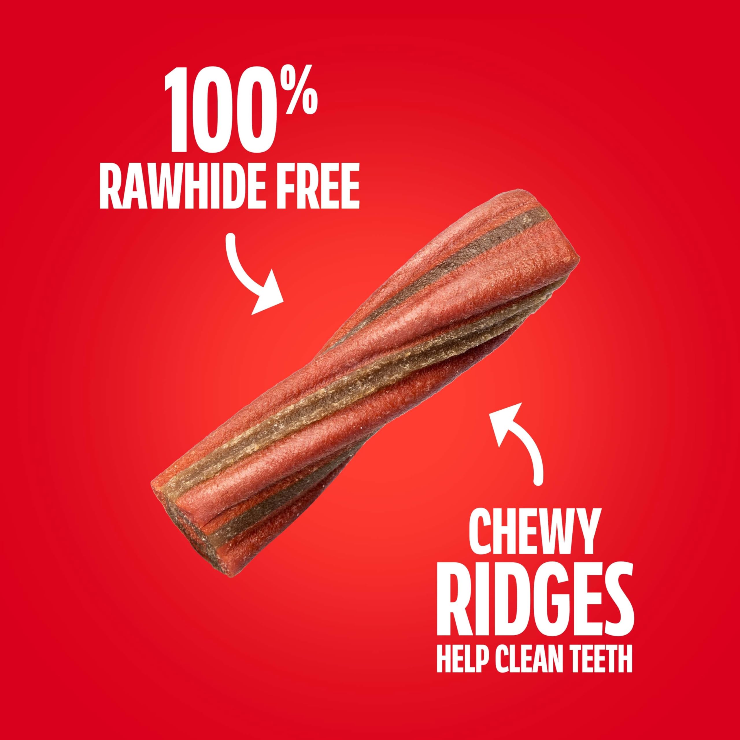 Milk-Bone Comfort Chews ridges close-up showing teeth-friendly design