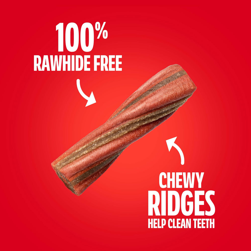 Milk-Bone Comfort Chews ridges close-up showing teeth-friendly design