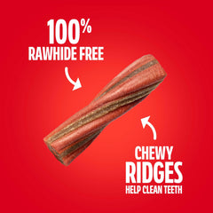 Milk-Bone Comfort Chews ridges close-up showing teeth-friendly design