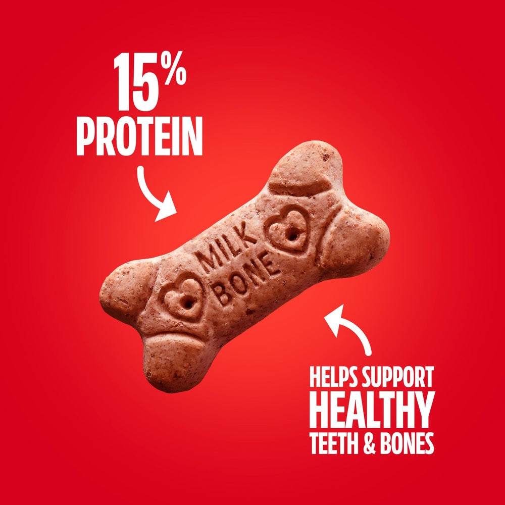 Milk-Bone Flavor Snacks chicken biscuit closeup highlighting wholesome protein