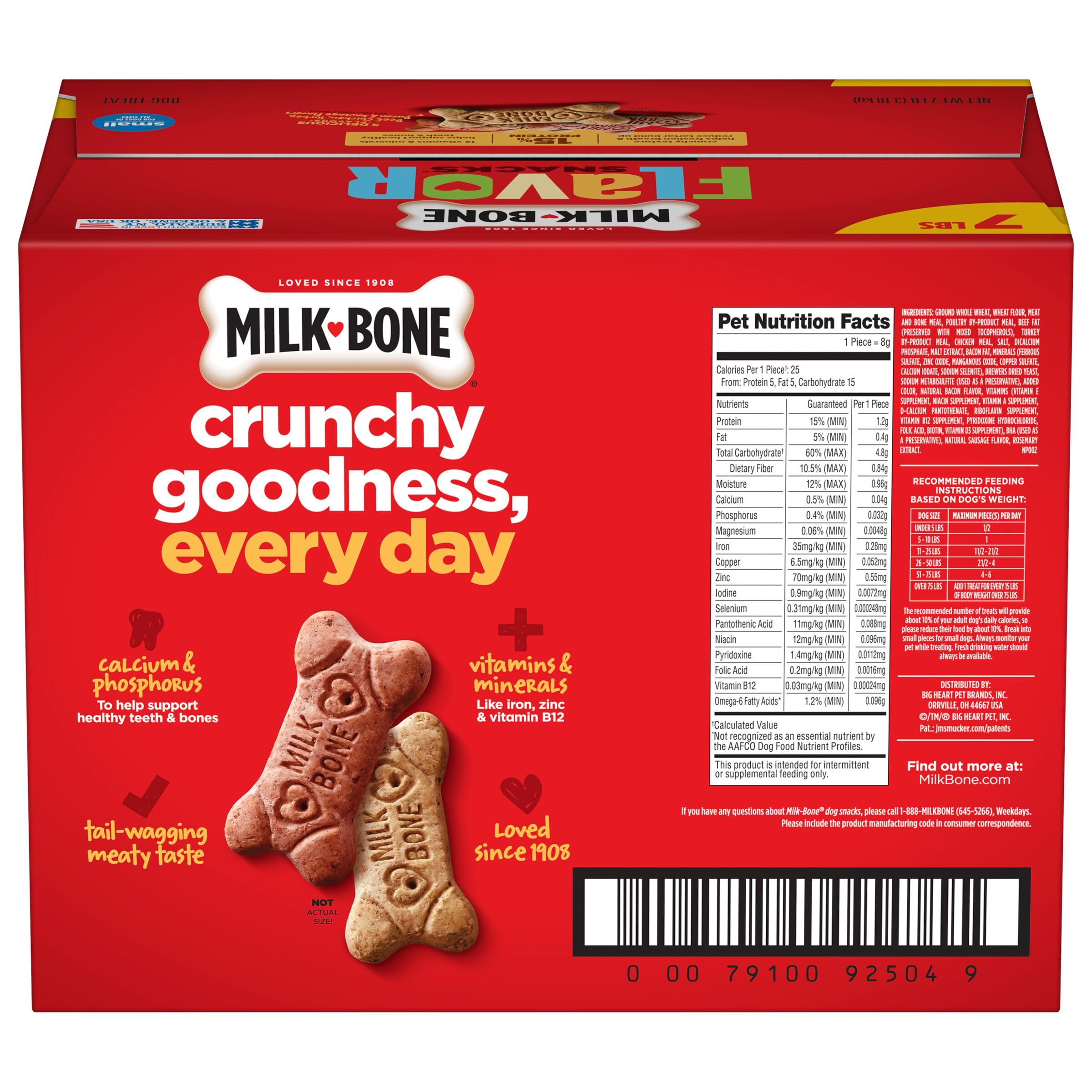 Milk-Bone Flavor Snacks crunchy texture closeup indicating breath-freshening bite