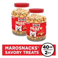 Milk-Bone MaroSnacks dual-crunch biscuit close-up showing texture