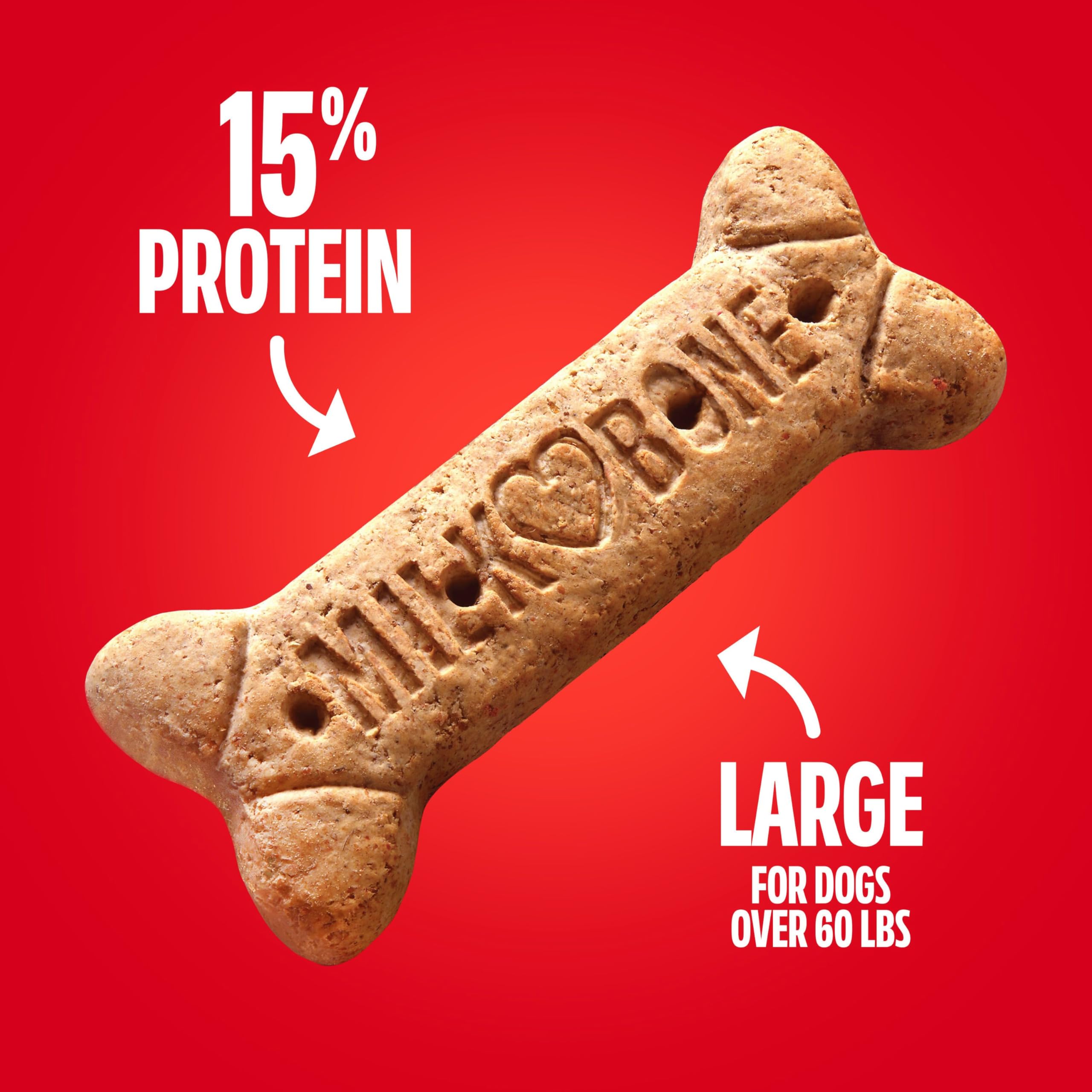 Milk-Bone Original packaging featuring baked-in-USA origin for quality assurance.