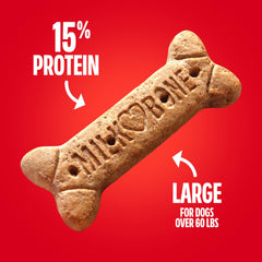 Milk-Bone Original packaging featuring baked-in-USA origin for quality assurance.