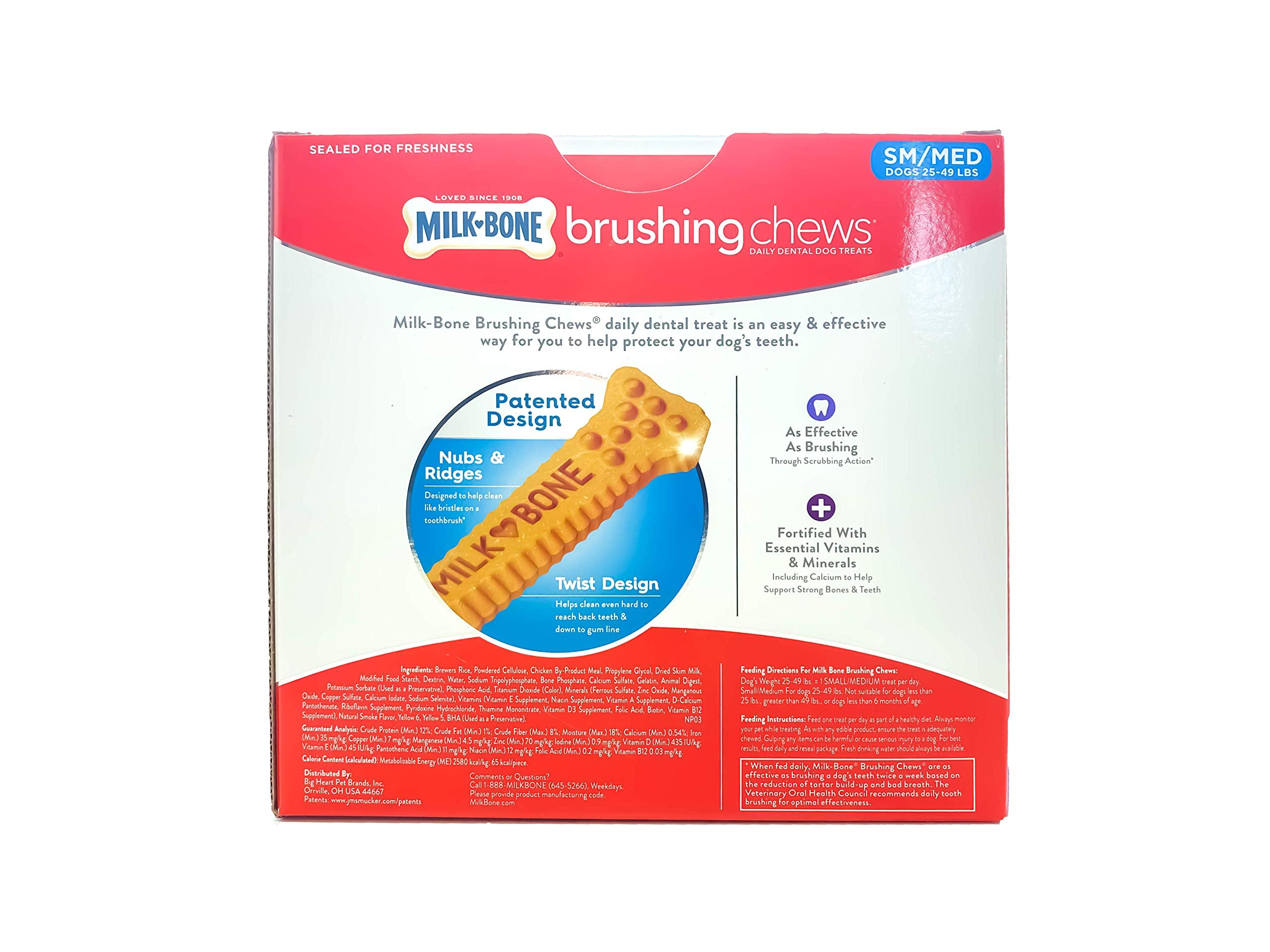 Milk-Bone Brushing Chews taste like a treat while helping clean teeth.