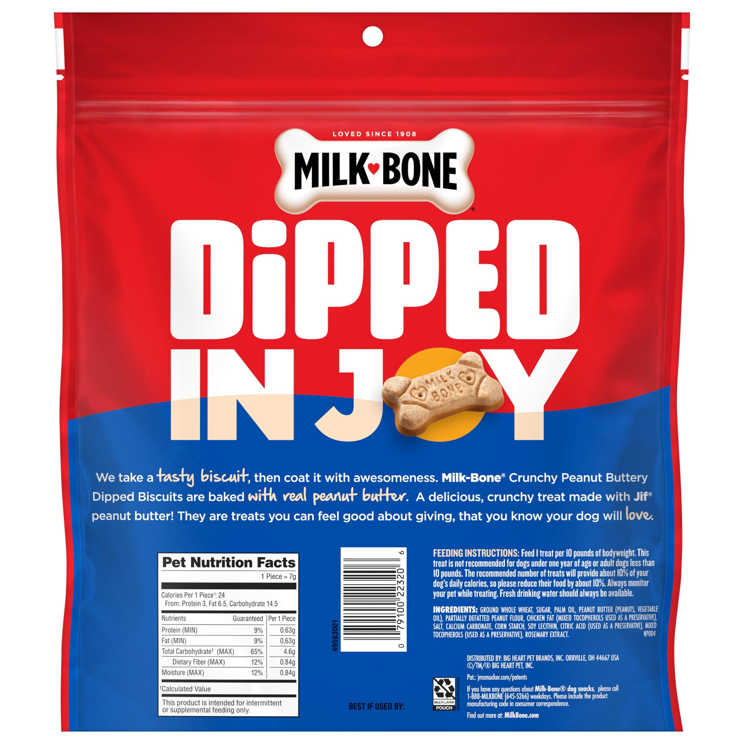 Two 32-ounce Milk-Bone bags ready for snack time