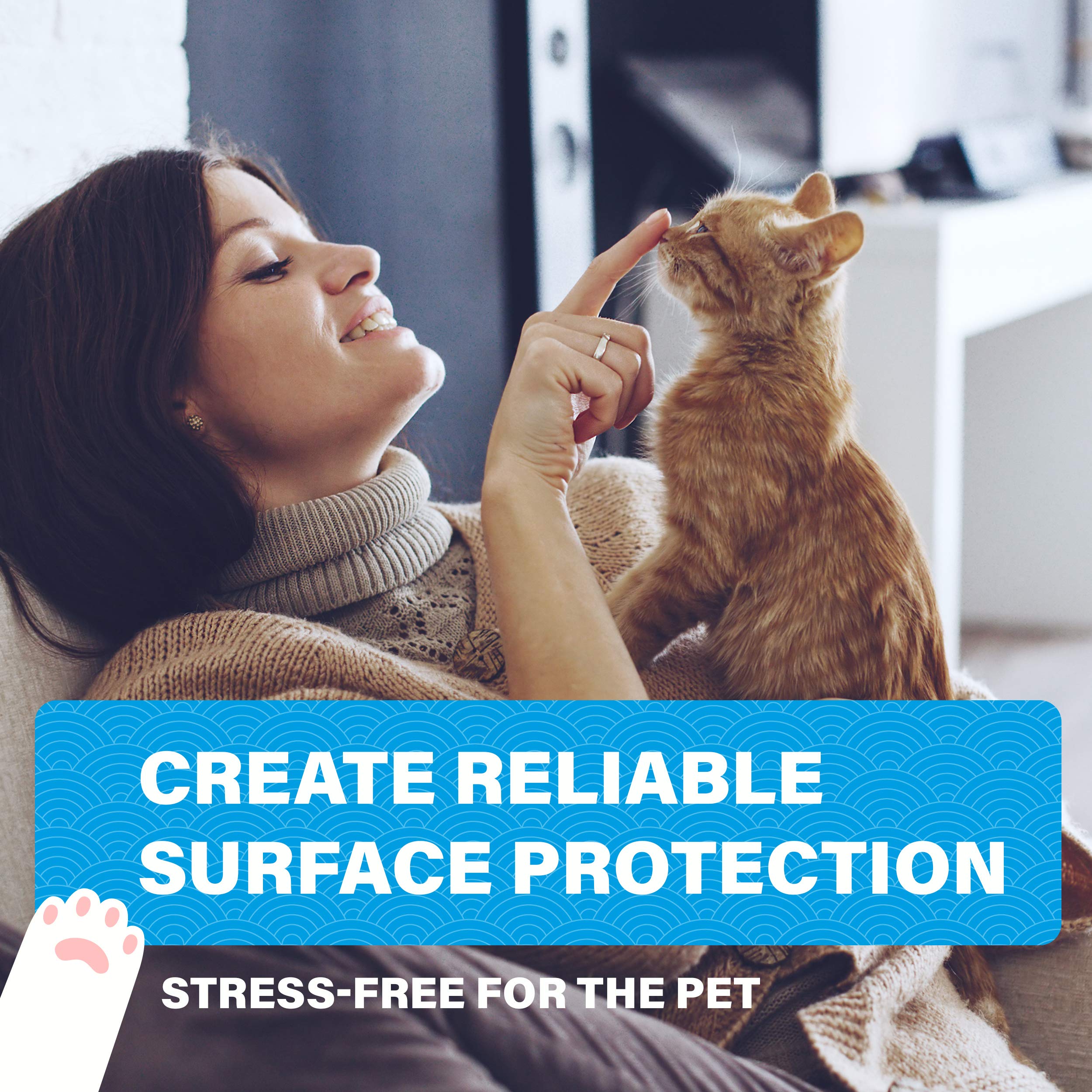 Miloona cat-training protector sheet helps deter scratching with barrier