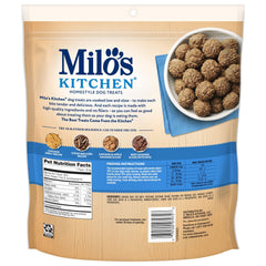 Milo's Kitchen Chicken Meatballs—no artificial flavors or fillers.