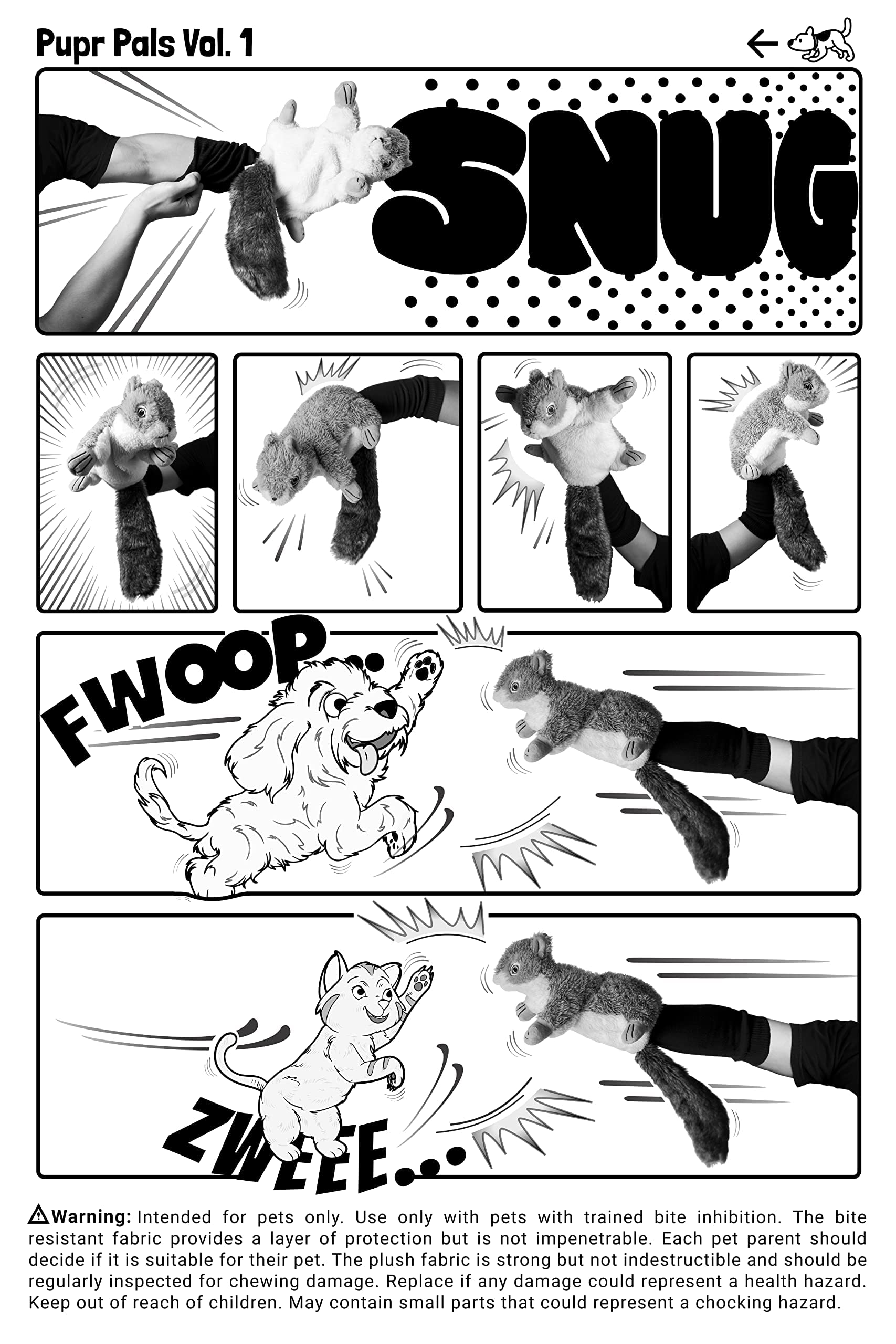 Milunova Pupr Pals dog cat puppet for shared fun with pets