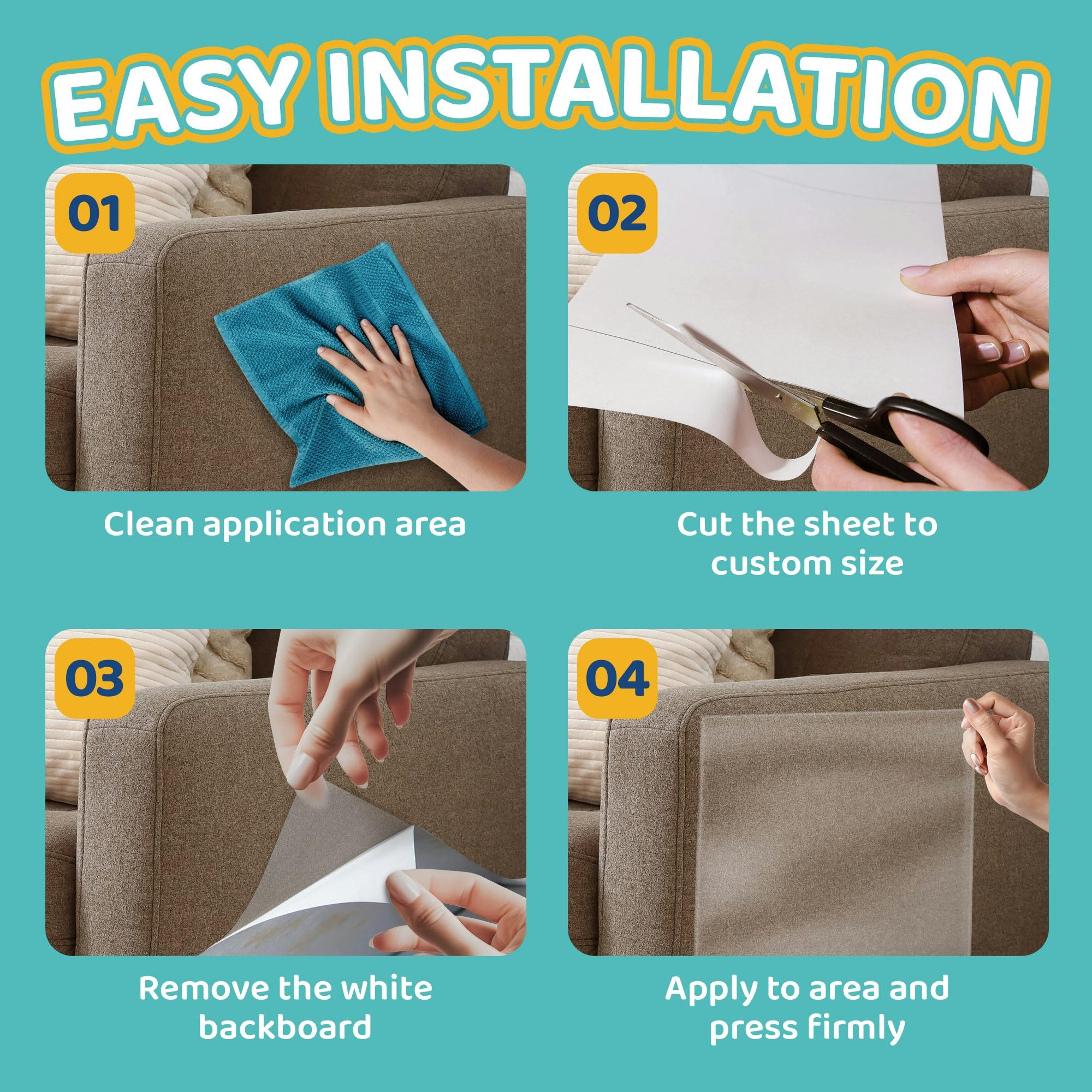 Mimi&Bubu BPA-free PVC protector applied to edges and corners for durable protection.