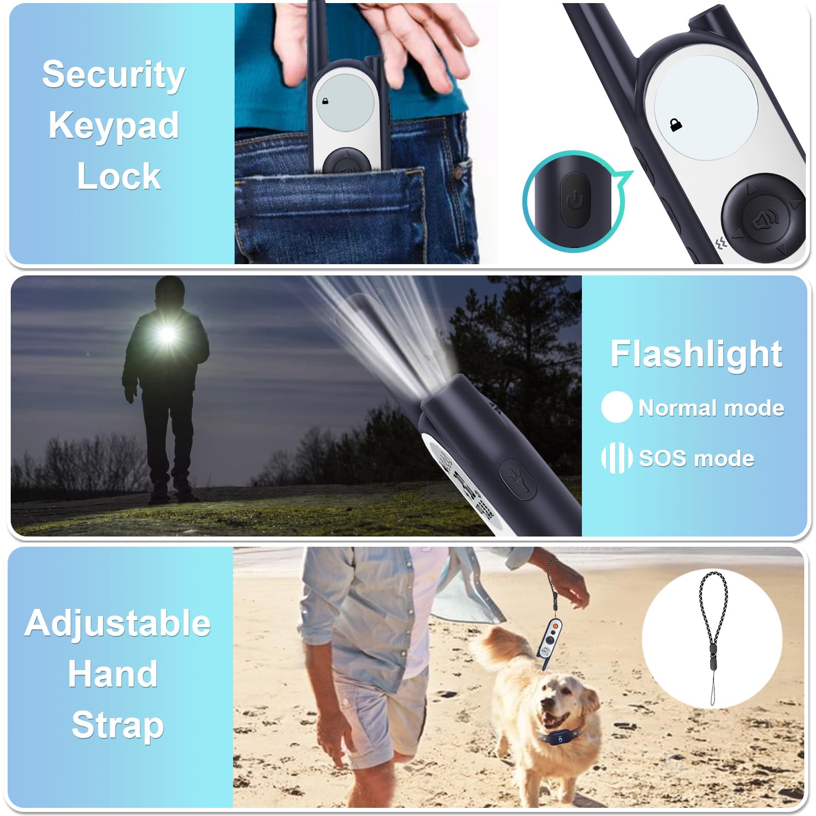 MIMOFPET LED keypad lock and flashlight aid night training.