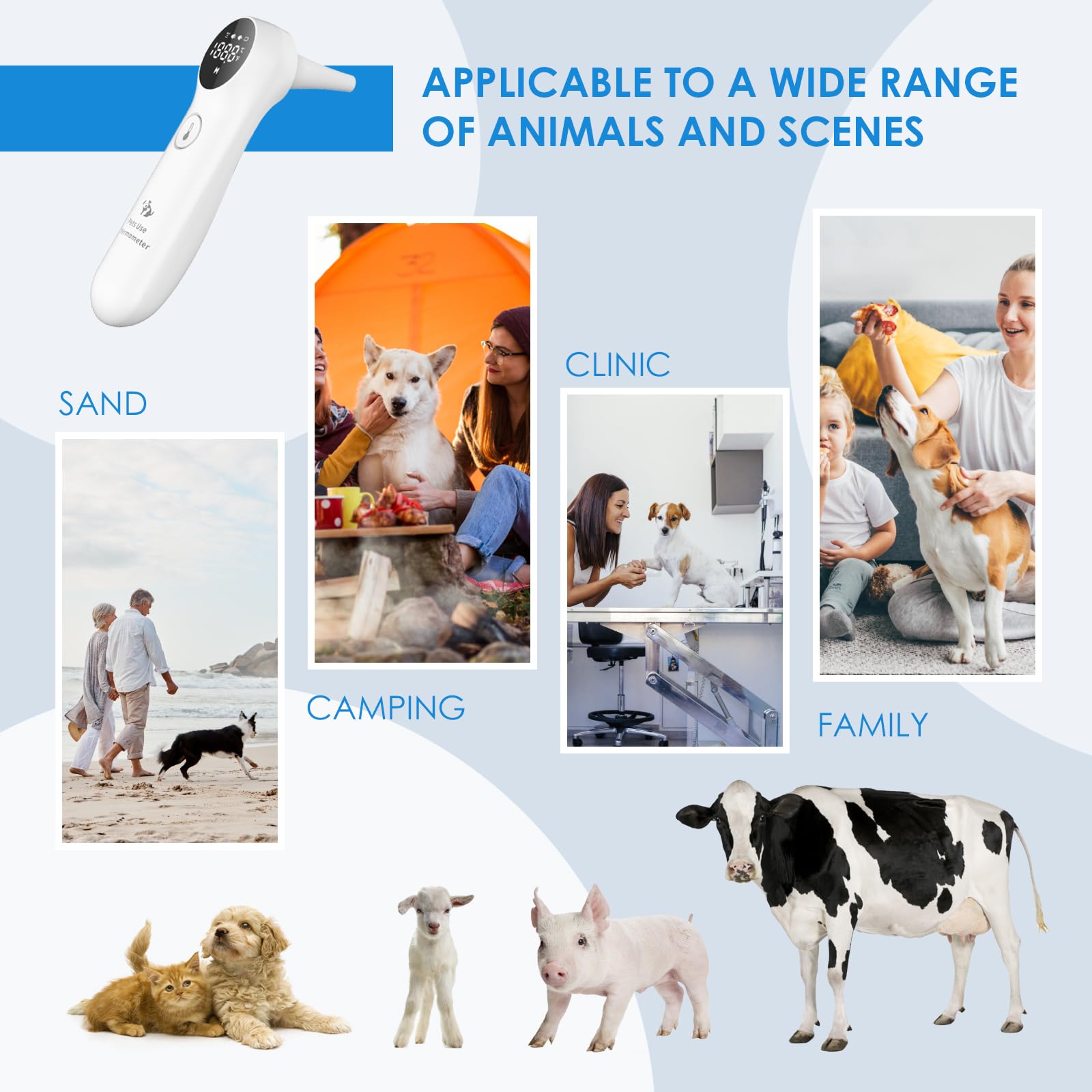 Mindpet-Med stores 12 memory readings to track temperature history.