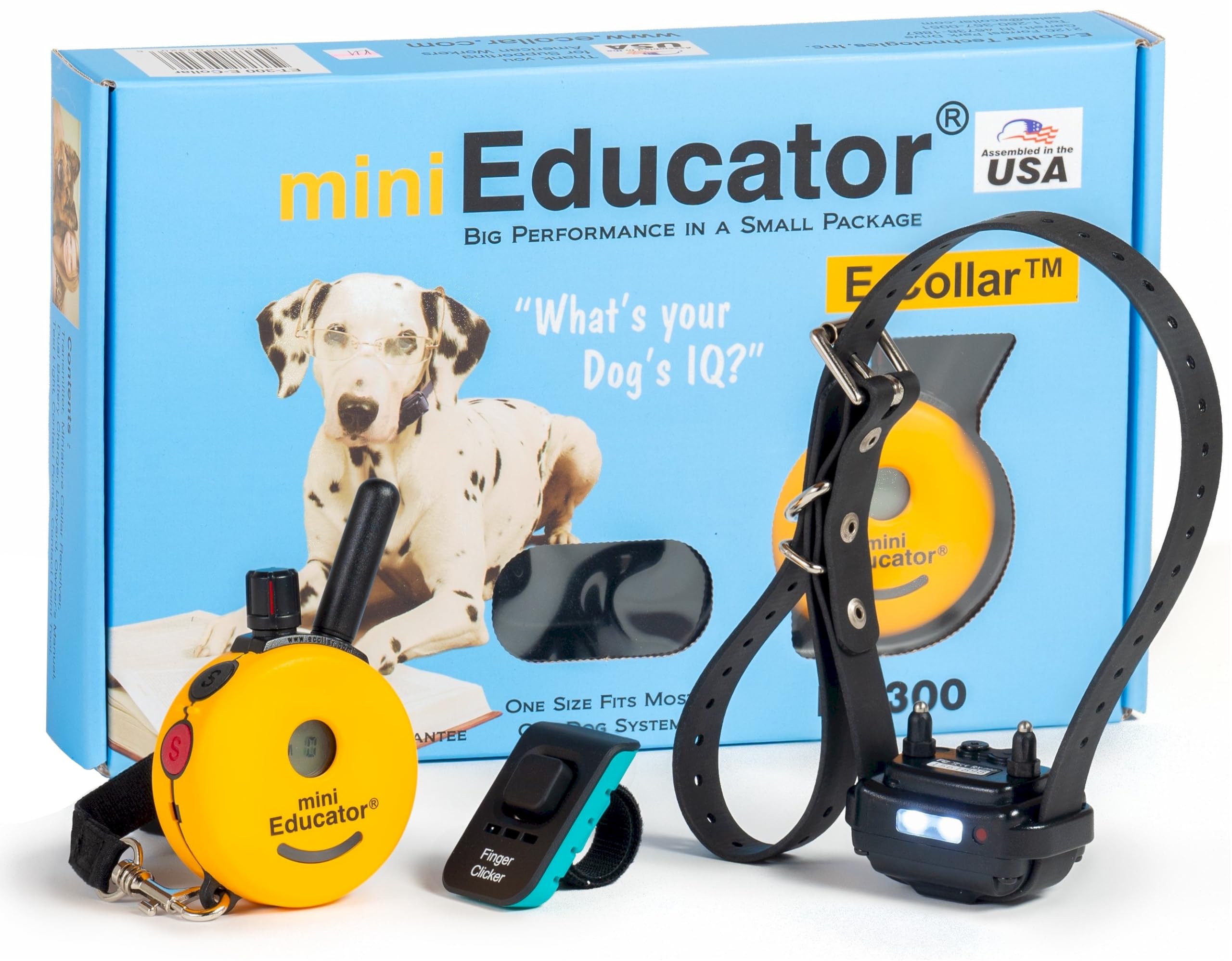 Mini Educator ET-300 transmitter with night-light for nighttime training.