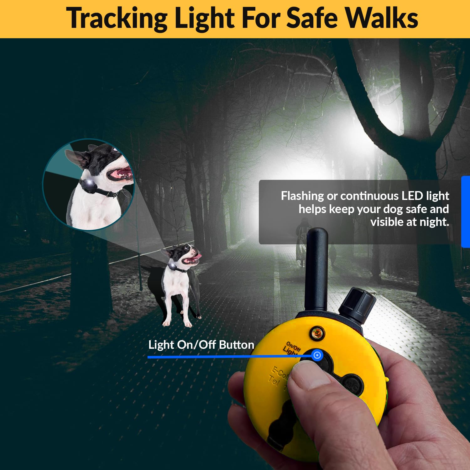Waterproof receiver with lanyard supports outdoor training and easy transport.
