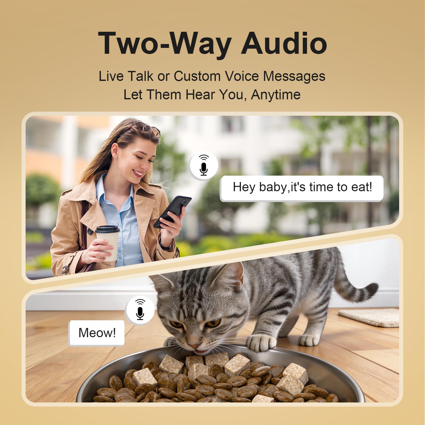 Minikey two-way audio lets you talk during mealtimes with ease