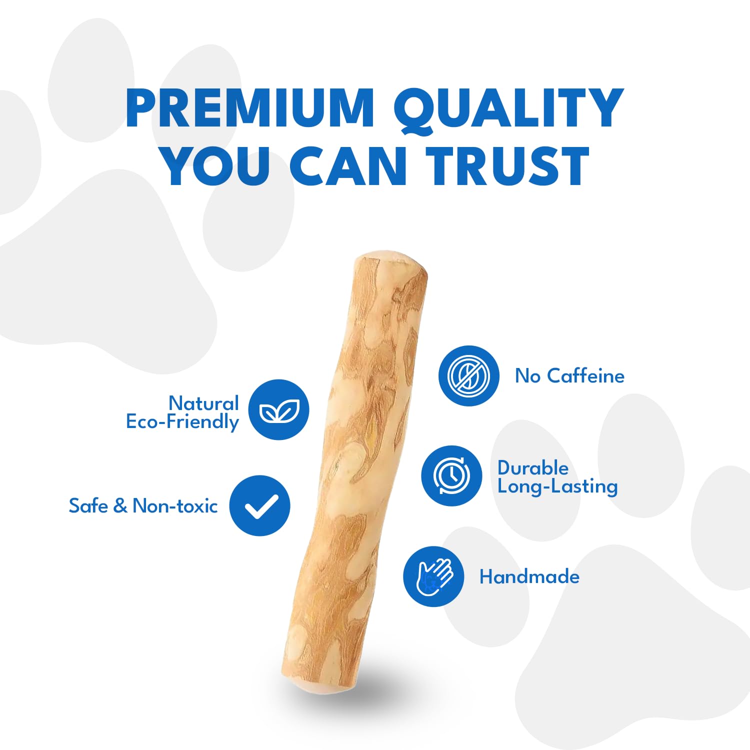 MINOWILD coffee wood chew stick aids gentle dental cleaning while chewed.