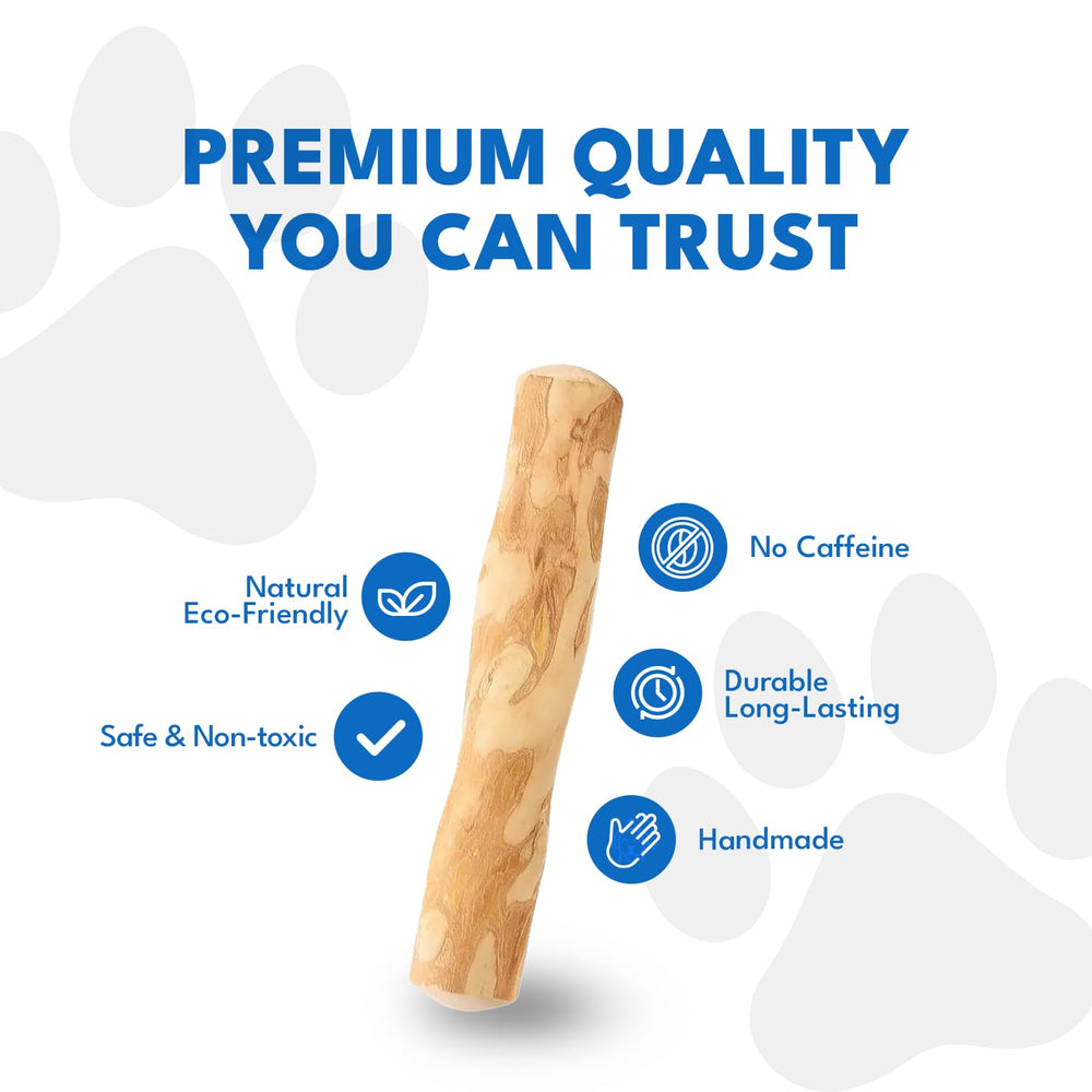 MINOWILD coffee wood chew stick aids gentle dental cleaning while chewed.