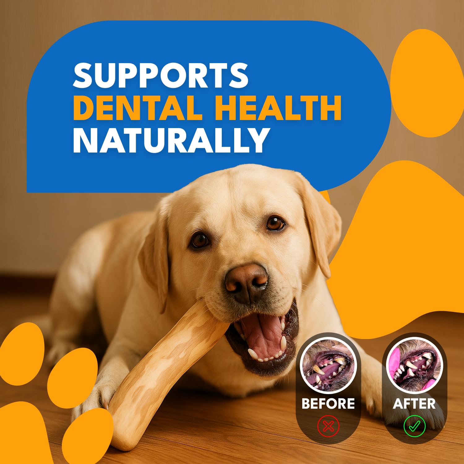 MINOWILD coffee wood chew stick safe-chewing soft fibers are gentler on teeth during play.