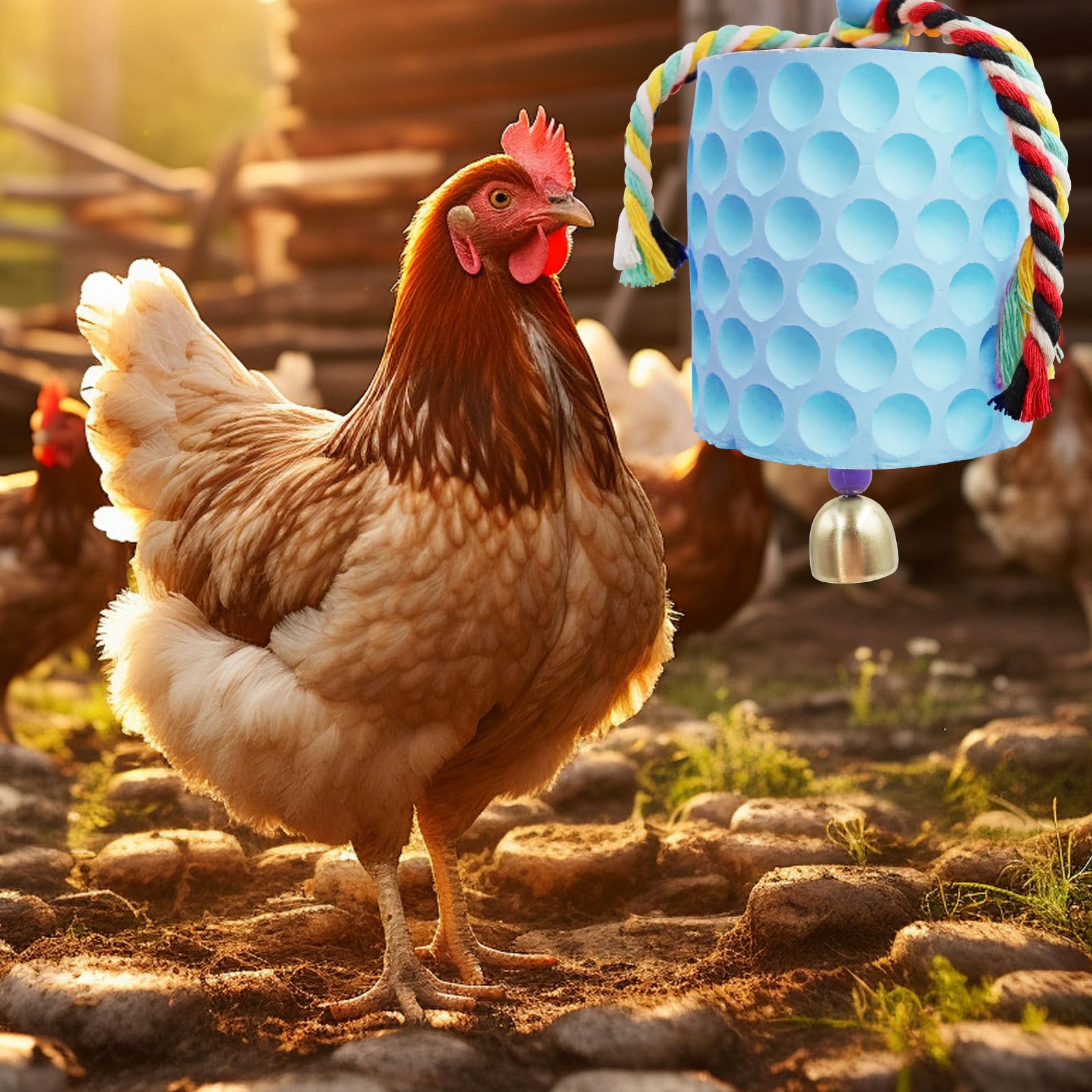 MinrzPet enrichment bell adds curiosity and variety to daily coop routines