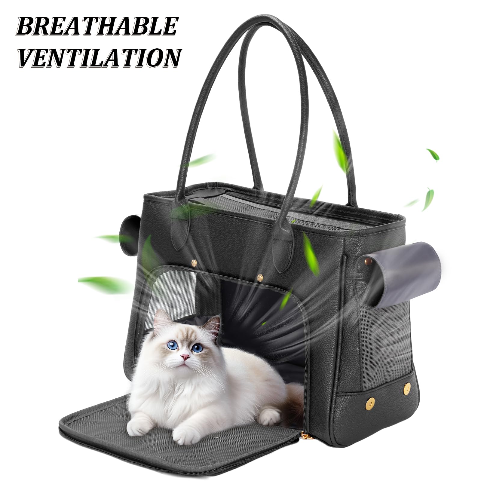 Minsong mesh ventilation view underlines breathable design for pet comfort