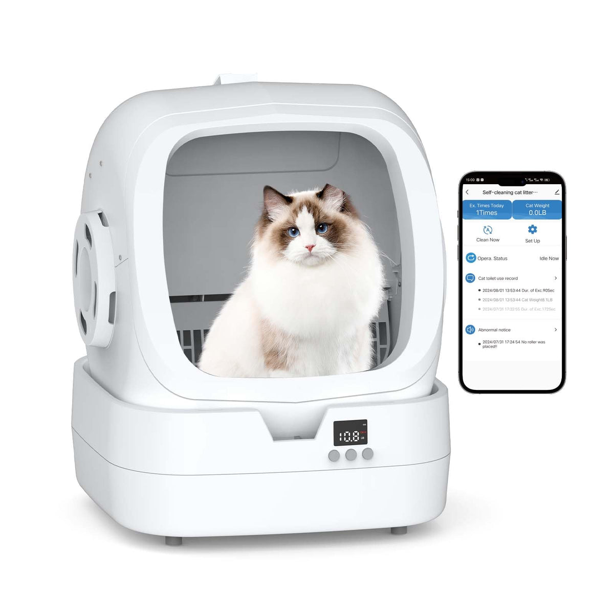 Mintakawa automatic cat litter box self-cleaning design for easy maintenance