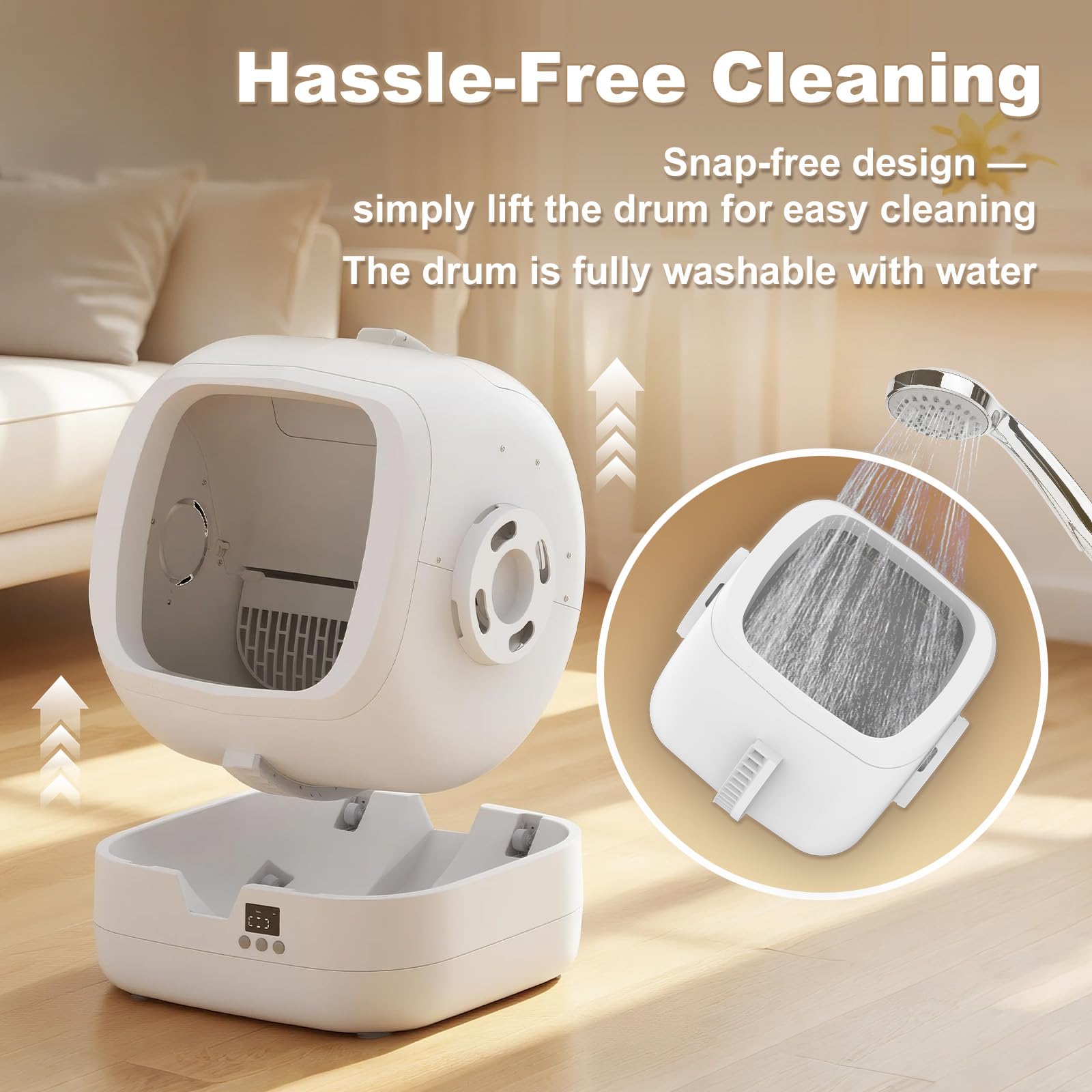 Mintakawa drum removal simplifies cleaning and hygiene