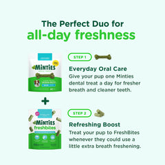 Minties FreshBites natural breath fresheners in a chew for fresher breath