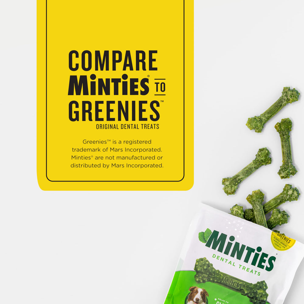 Minties ingredients gluten-free close-up emphasizes no wheat, corn, or soy in the chews.