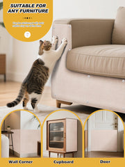 Minyii cat scratch mat features durable, scratch-resistant surface.