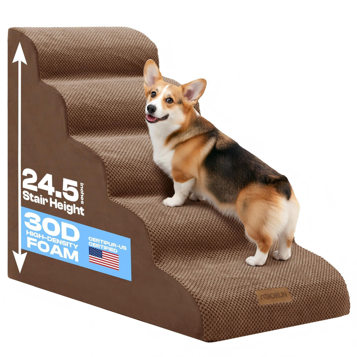 Miorun dog stairs reach beds up to 26-30 inches for easy climbs
