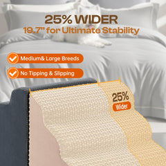 Miorun beige dog stairs offer secure footing for couch access.
