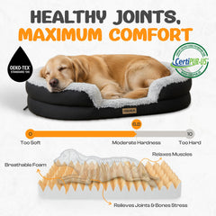 Miorun curved bolster provides wraparound support for curl-up sleepers.