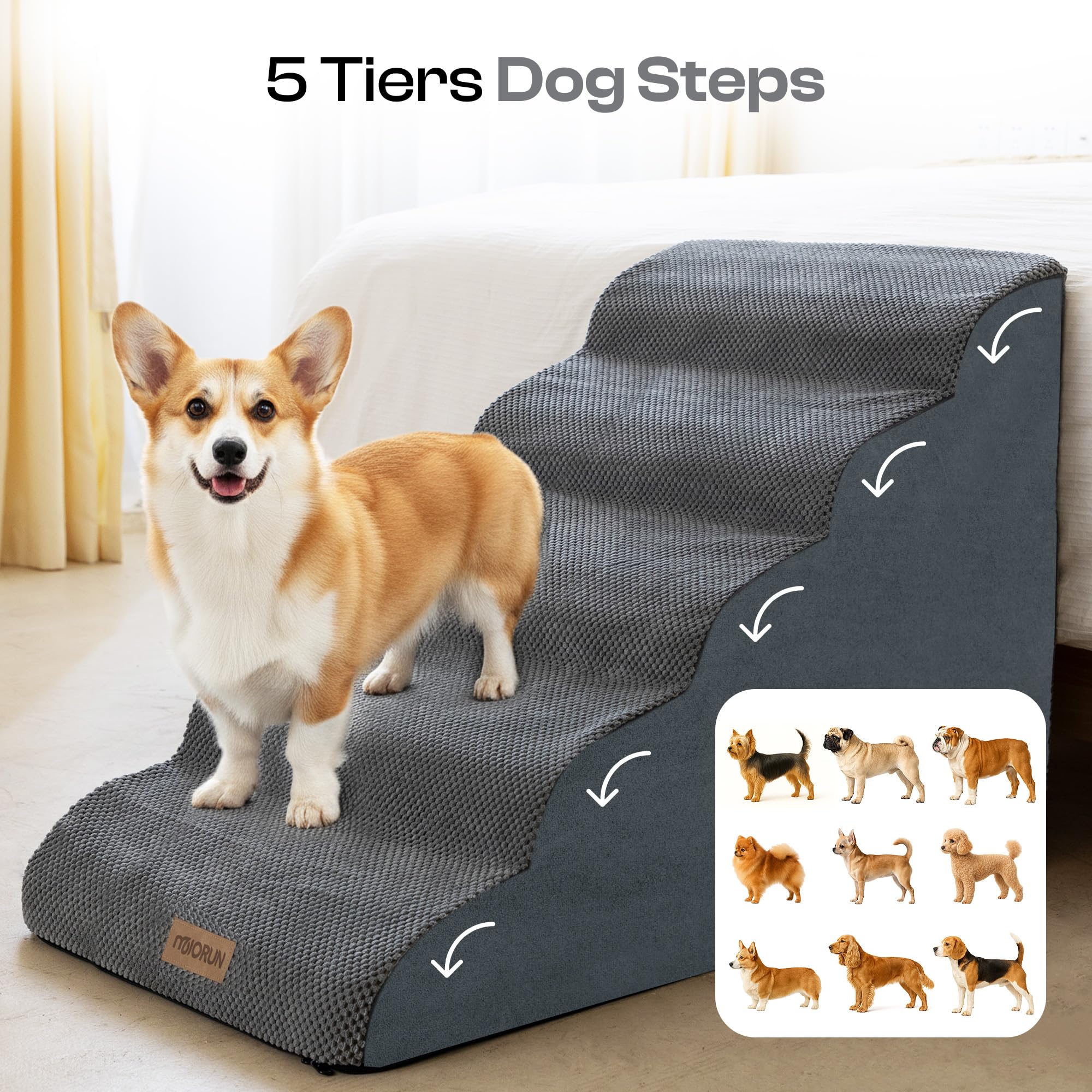 Miorun removable machine-washable cover for quick cleaning