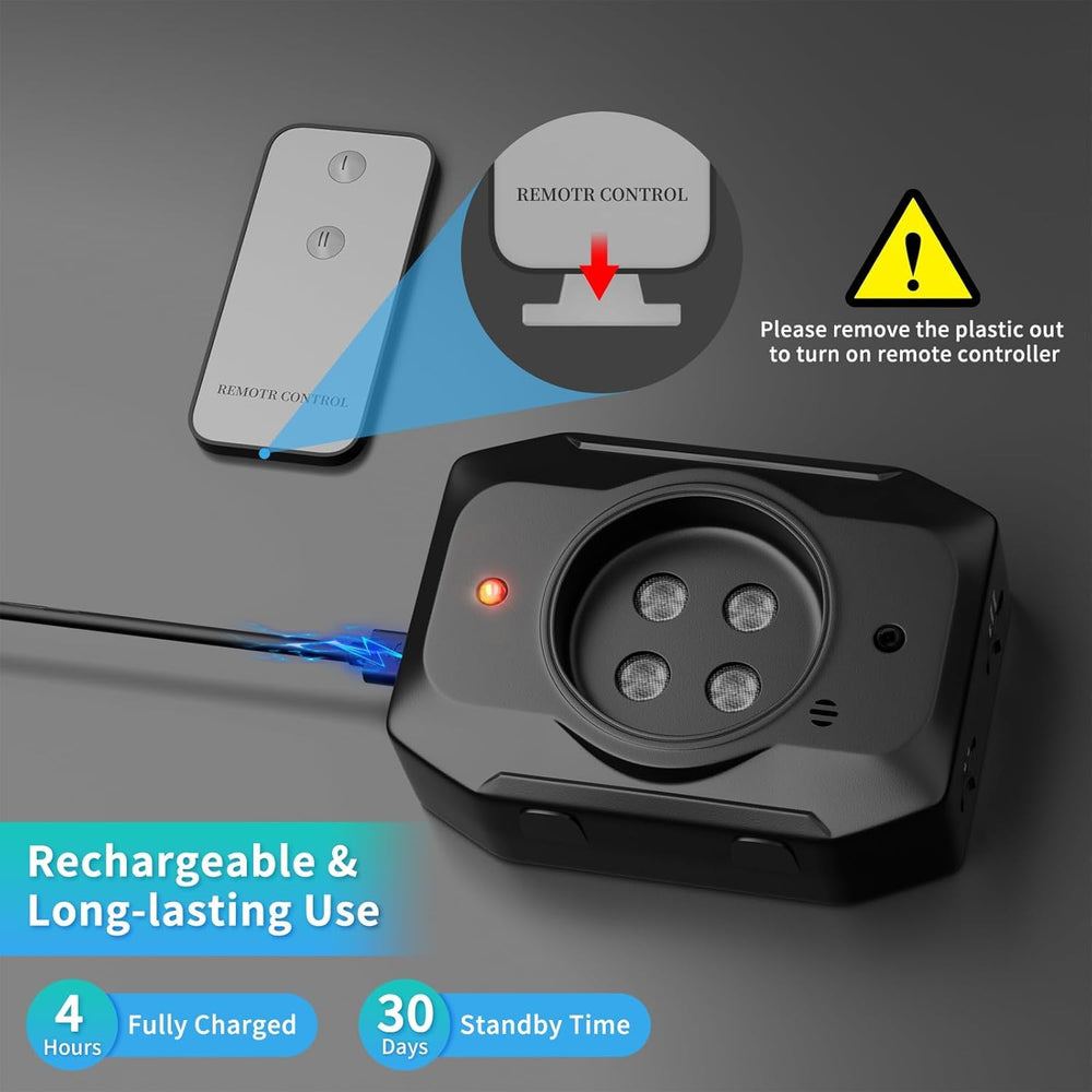 MIRAIWATIMO rechargeable bark silencer provides long-lasting power without frequent replacements.