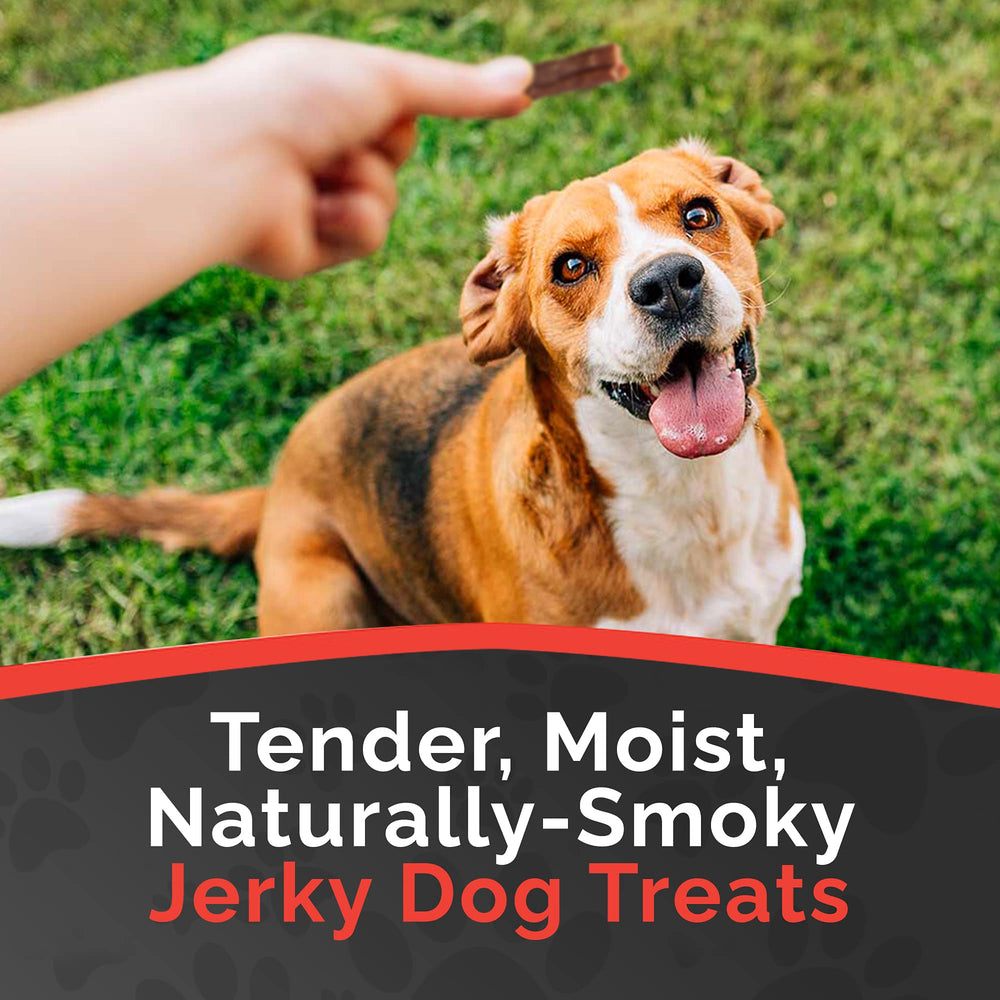 Miss Nelly's jerky contains real beef and chicken with brown rice.