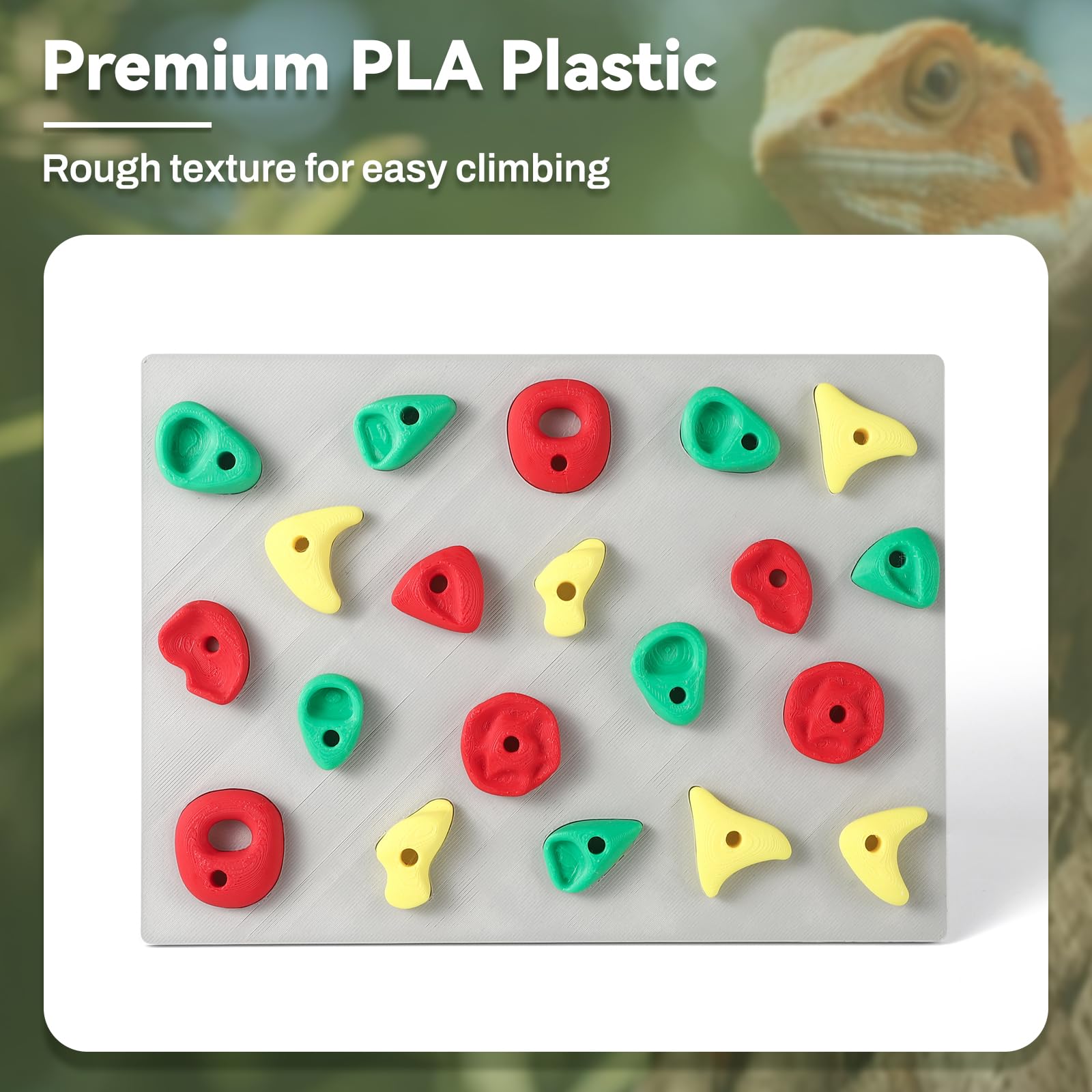 MITCHENIFY compact climbing wall measures 8.07 by 5.9 inches for small tanks.