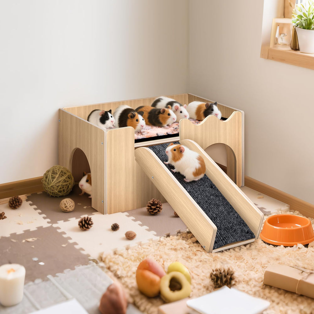 Mittimiya all-small-animals hideaway - stable structure reduces wobble during playtime.