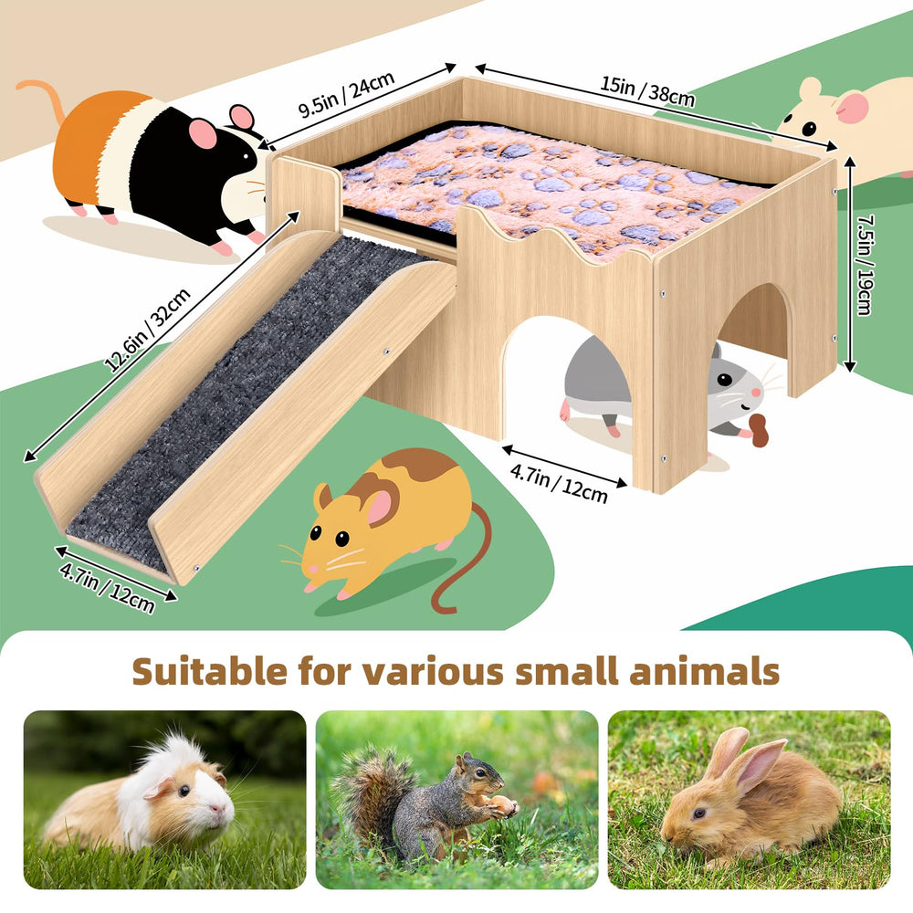 Mittimiya guinea pig castle - three wide caves ensure ventilation and cozy hiding spots.