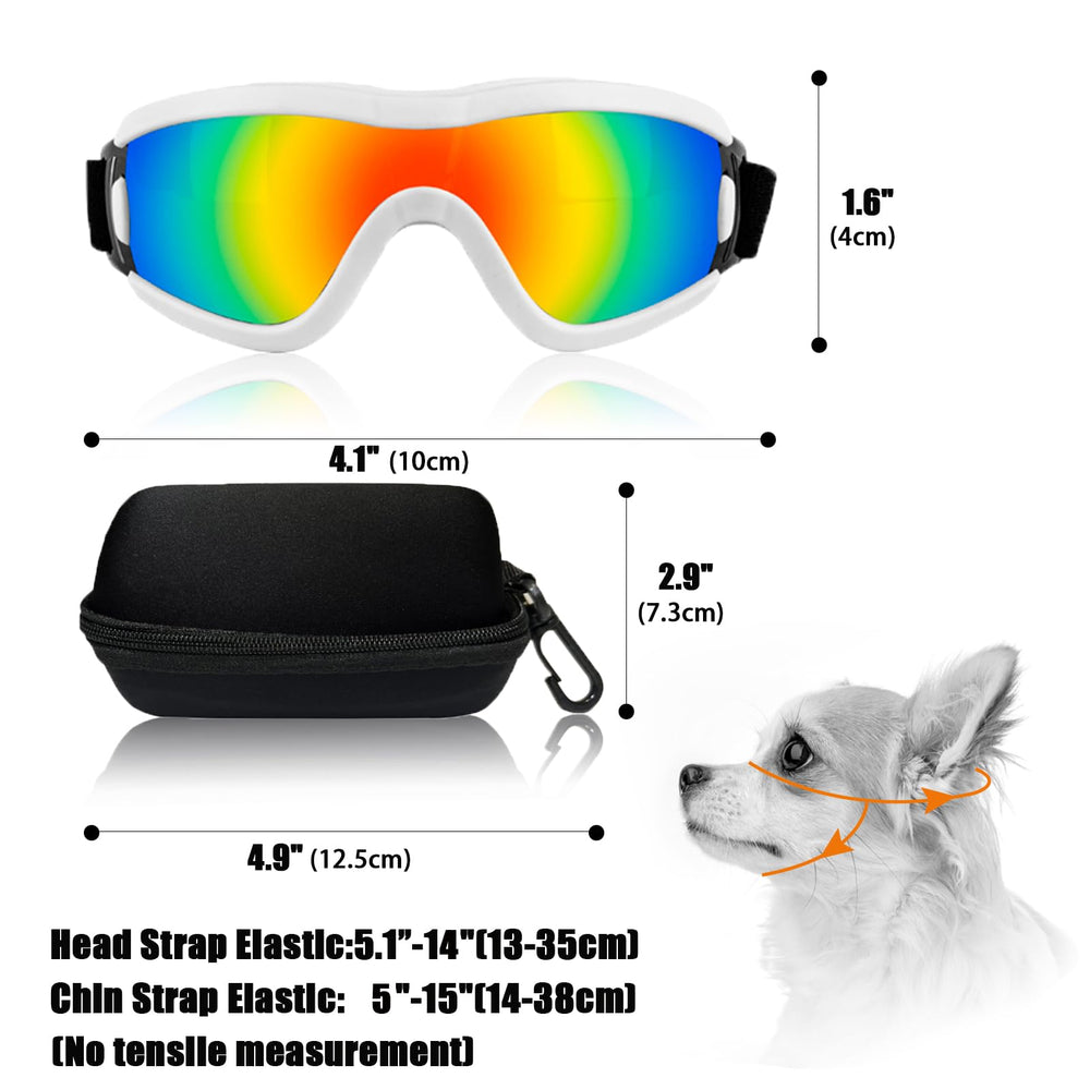Mitubati dog goggles adjustable-strap close-up for customizable comfort.