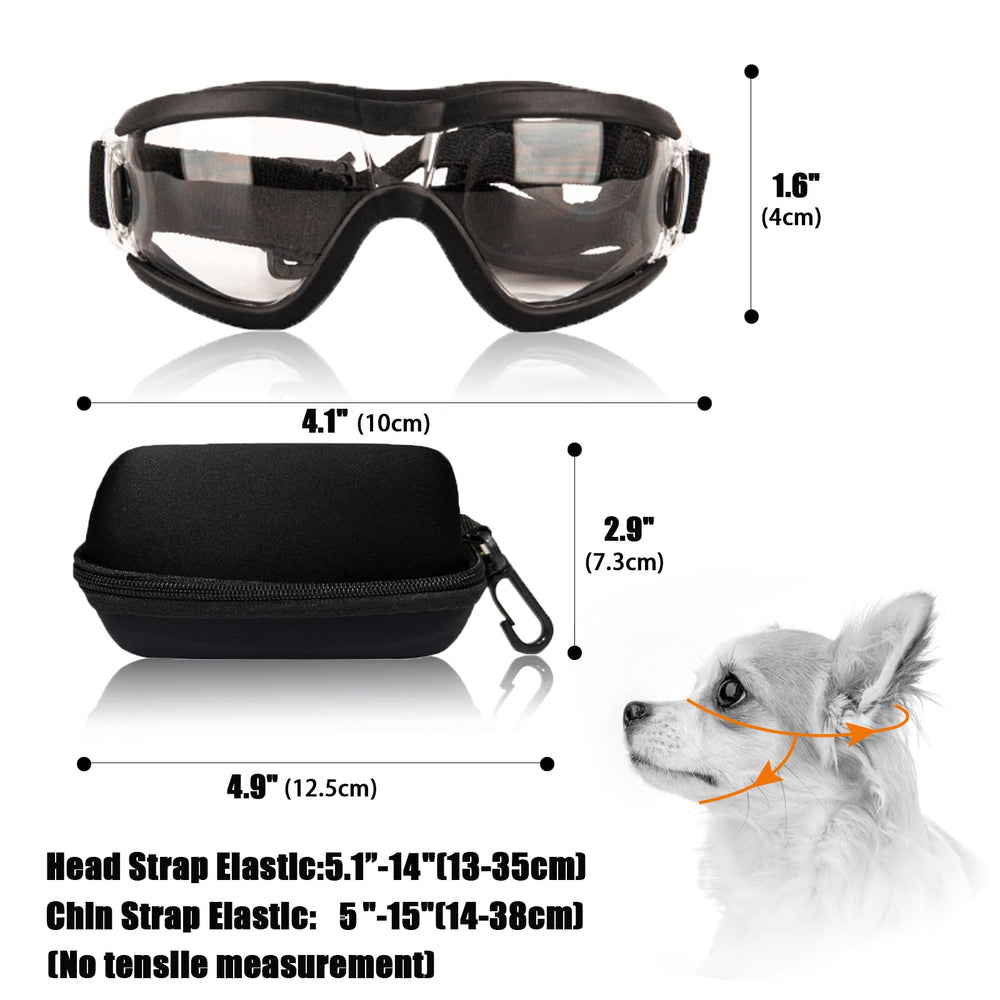 Mitubati dog goggles adjustable strap ensures a secure, comfortable fit