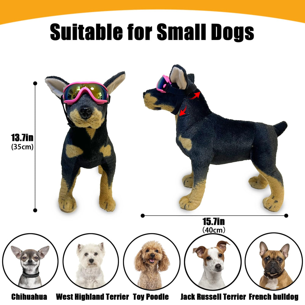 Mitubati dog goggles breathable holes protect eyes while maintaining airflow.