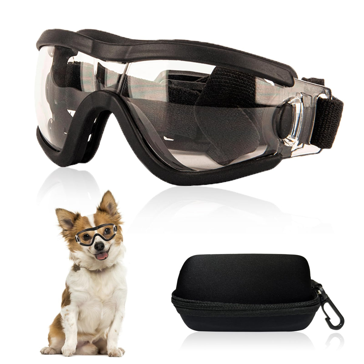 Mitubati dog goggles for small breeds with framed design protect eyes outdoors