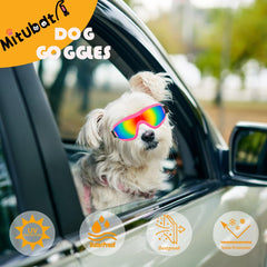 Mitubati dog goggles soft rubber frame provide comfortable wear on walks and training sessions.
