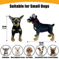 Mitubati dog goggles UV wind dust protection in action.