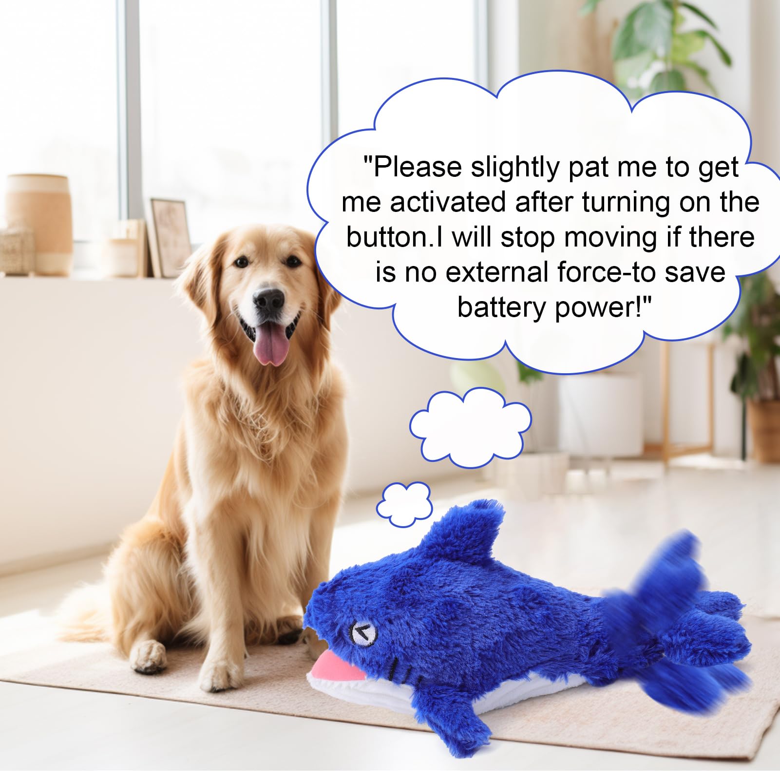 Mity Rain 2-in-1 interactive dog toy showcasing dual action for focused indoor play.
