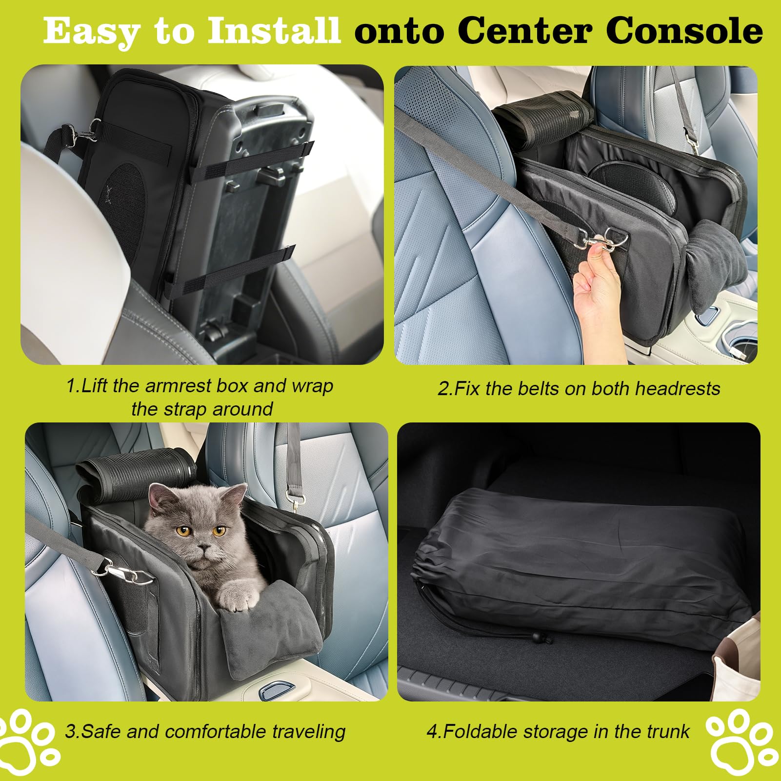 Mity Rain foldable pet booster seat provides versatile seating and travel readiness.
