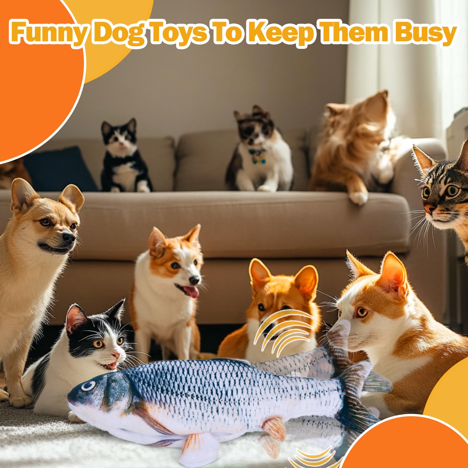 Mity rain interactive dog toy encourages self-play and enrichment.