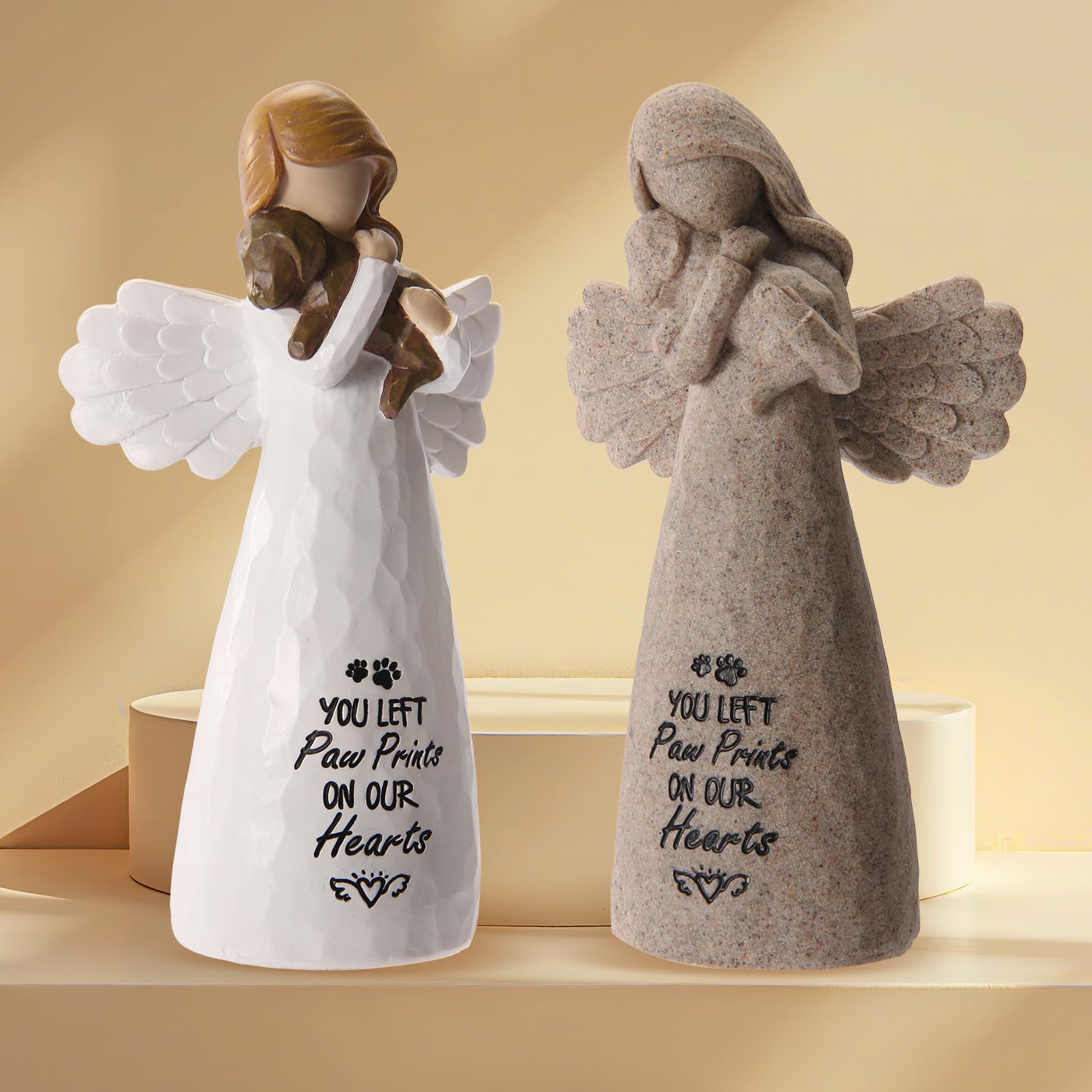 Miugwp neutral-tone dog remembrance decor blends with home interiors.