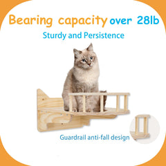 MIUZMORE cat wall shelves solid-pine durable support for large cats